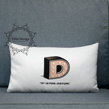 D is for Dayum! - Throw Pillow